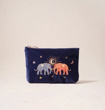 Load image into Gallery viewer, ELIZABETH SCARLETT CELESTIAL ELEPHANT VELVET MINI POUCH
