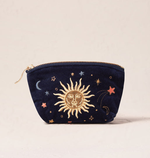 ELIZABETH SCARLETT CELESTIAL VELVET COIN PURSE