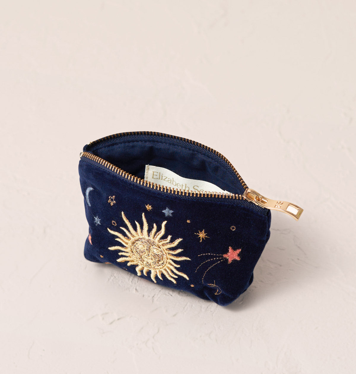 ELIZABETH SCARLETT CELESTIAL VELVET COIN PURSE