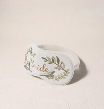 Load image into Gallery viewer, ELIZABETH SCARLETT BRIDE OLIVE BRANCH VELVET EYE MASK
